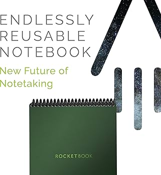 Rocketbook 再利用可能なスマートノート 　6インチ x 8.8インチ Rocketbook 再利用可能なスマートノート 6インチ x 8.8インチ